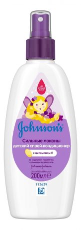 Детский спрей-кондиционер для волос Сильные локоны Johnson