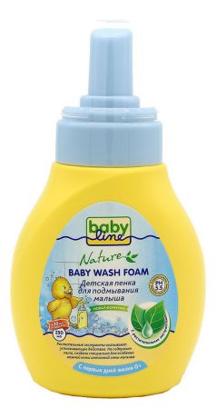 Детская пенка для подмывания малыша с растительными экстрактами Nature Baby Wash Foam 280мл