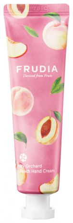 Крем для рук c экстрактом персика Squeeze Therapy My Orchard Peach Hand Cream 30г: Крем 30мл