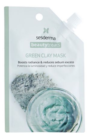 Глиняная маска для лица Beauty Treats Green Clay Mask 25мл