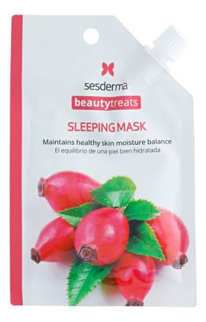 Ночная маска для лица с маслом шиповника Beauty Treats Sleeping Mask 25мл