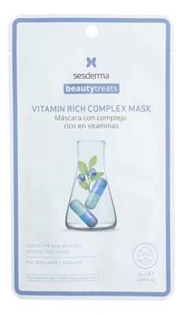 Тканевая маска для сияния кожи Beauty Treats Vitamin Rich Complex Mask 25мл