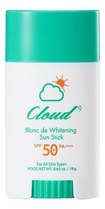 Осветляющий солнцезащитный стик для лица Cloud9 Blanc De Whitening Sun Stick SPF50+ PA++++ 18г