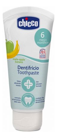 Зубная паста 6+ Dentifricio Toothpaste 50мл (яблоко и банан)