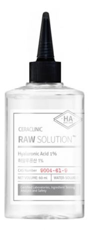 Универсальная сыворотка для лица и волос с гиалуроновой кислотой Ceraclinic Raw Solution Hyaluronic Acid 1% 60мл