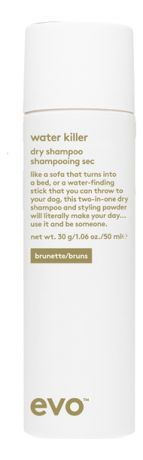 Сухой шампунь-спрей для темных волос Water Killer Dry Shampoo Brunette: Шампунь-спрей 50мл