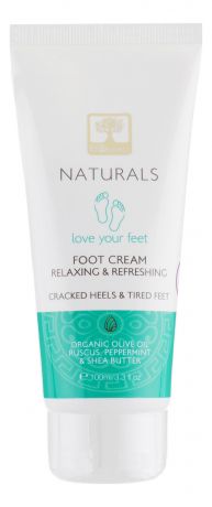 Крем для ног с экстрактом алоэ Naturals Foot Cream Relaxing & Refreshing 100мл