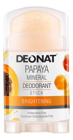 Дезодорант-кристалл с экстрактом папайи Papaya Mineral Deodorant Stick: Дезодорант 100г