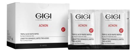 Салфетки-пилинг для лица Acnon Triple Acid Rapid Wipes 30шт