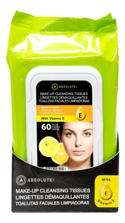 Салфетки для cнятия макияжа Make-Up Cleansing Tissue Vitamin E: Салфетки 60шт