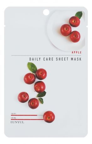 Тканевая маска для лица с экстрактом яблока Apple Daily Care Sheet Mask 22г: Маска 3шт