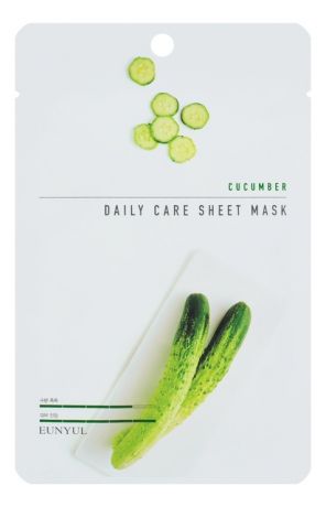 Тканевая маска для лица с экстрактом огурца Cucumber Daily Care Sheet Mask 22г: Маска 1шт