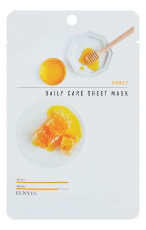 Тканевая маска для лица с медом Honey Daily Care Sheet Mask 22г: Маска 3шт