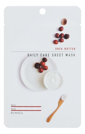 Тканевая маска для лица с маслом ши Shea Butter Daily Care Sheet Mask 22г: Маска 3шт