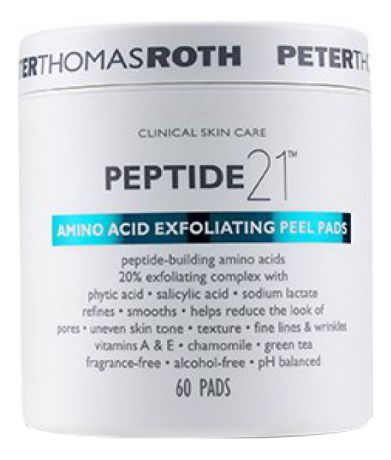 Отшелушивающие диски для лица с пептидами Peptide 21 Amino Acid Exfoliating Peel Pads 60шт