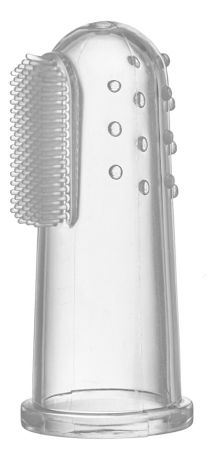 Зубная щетка-напальчник силиконовая с футляром для хранения HG010