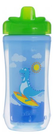 Чашка-термос с твердым носиком Зеленый Динозавр Spoutless Insulated Cup 300мл (от 12 мес, смешанные цвета)