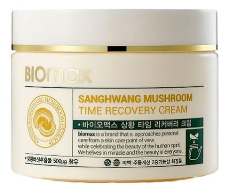 Антивозрастной крем с экстрактом гриба санхван Biomax Sanghwang Mushroom Time Recovery Cream 100мл