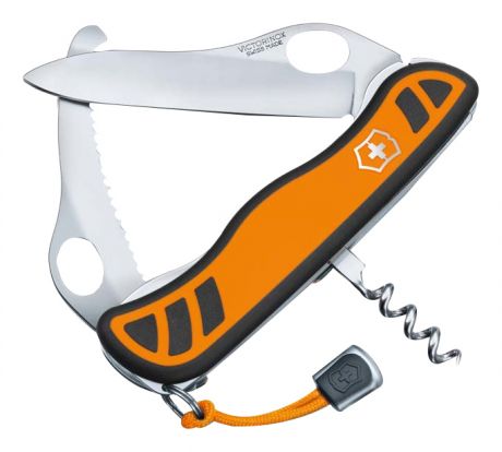 Нож перочинный Hunter XS 111мм 5 функций с фиксатором лезвия (оранжевый с черным)