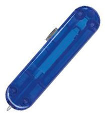 Накладка на ручку перочинного ножа 84мм (задняя, полупрозрачная синяя)