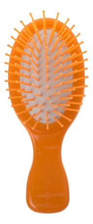 Щетка-мини для волос овальная, с пластиковыми зубчиками (в ассортименте)