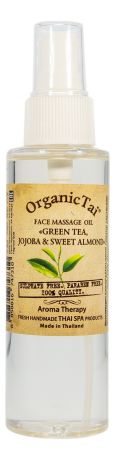 Массажное масло для лица Face Massage Green Tea, Jojoba & Sweet Almond: Масло 120мл