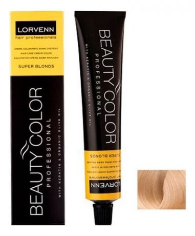 Стойкая крем-краска для волос Beauty Color Professional Super Blonds 70мл: 1001 Super Blond Ash