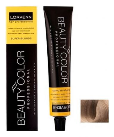 Стойкая крем-краска для волос Beauty Color Professional Super Blonds 70мл: 1081 Super Blonds Platinum Ash