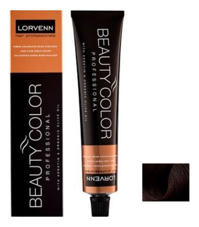 Стойкая крем-краска для волос Beauty Color Professional 70мл: 4.07 Natural Coffee Brown