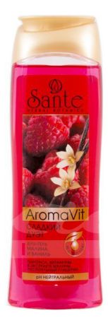 Гель для душа Сладкий дуэт Aroma Vit 250мл (малина и ваниль)