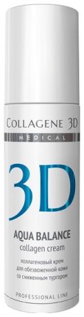 Коллагеновый крем для обезвоженной кожи лица Aqua Balance Collagen Cream Professional Line: Крем 30мл