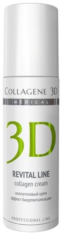Коллагеновый крем для лица с эффектом биоревитализации Revital Line Collagen Ceam Professional Line: Крем 30мл