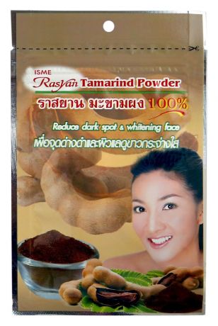 Порошковая маска-скраб для лица и тела из тамаринда Rasyan Tamarind Powder 20г