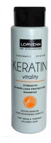 Восстанавливающий шампунь для с кератином волос Chromacare System Keratin Vitality Repair & Hair Loss Protection Shampoo: ...