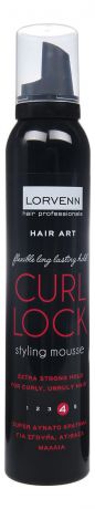 Мусс для укладки непослушных кудрявых волос Hair Art Mousse Curl Lock 200мл