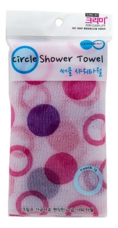 Мочалка для душа Circle Shower Towel 28*95см