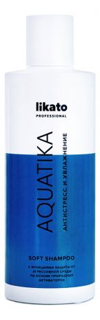Софт-шампунь для волос с соком алоэ вера и маслом конопли Aquatika: Софт-шампунь 250мл