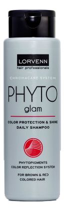 Шампунь защита и блеск цвета волос окрашенных в коричневый и красный цвет Chromacare System Phyto Glam Shampoo: Шампунь 300мл
