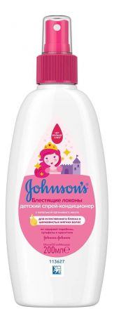 Детский спрей-кондиционер для волос Блестящие локоны Johnson