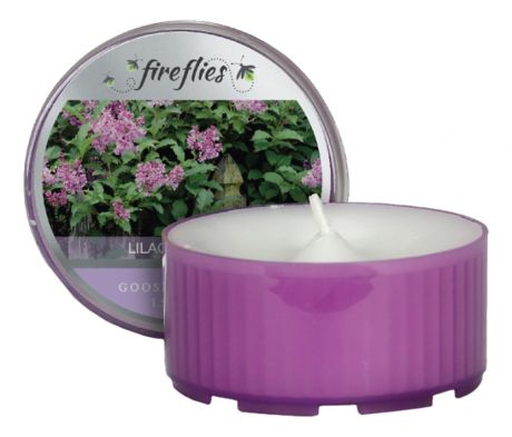 Ароматическая свеча Lilac Garden (Сиреневый сад): свеча в пластиковой гильзе 42г