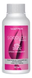 Крем-оксидант для окрашивания волос Socolor Beauty 60мл: Крем-оксидант 6%
