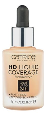 Тональная основа для лица HD Liquid Coverage Foundation 30мл: 034 Medium Beige