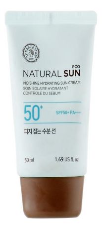 Увлажняющий солнцезащитный крем Natural Sun Eco No Shine Hydrating Sun Cream SPF50+ PA +++: Крем 50мл
