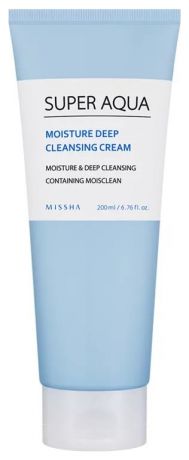 Очищающий крем для лица Super Aqua Moisture Deep Cleansing Cream 200мл