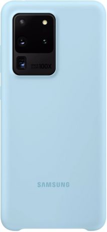 Клип-кейс Samsung Galaxy S20 Ultra силиконовый Light Blue (EF-PG988TLEGRU)