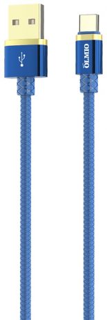 Дата-кабель OLMIO Deluxe Type-C 1м Blue