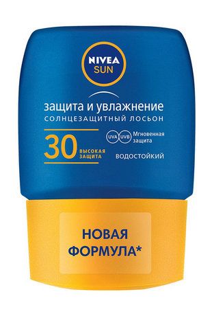 Nivea Sun Защита и Увлажнение Солнцезащитный Лосьон SPF 30 Мини-формат