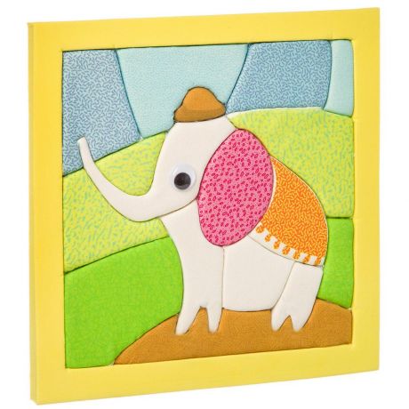 BONDIBON Печворк без иглы - слоненок (разноцветный)