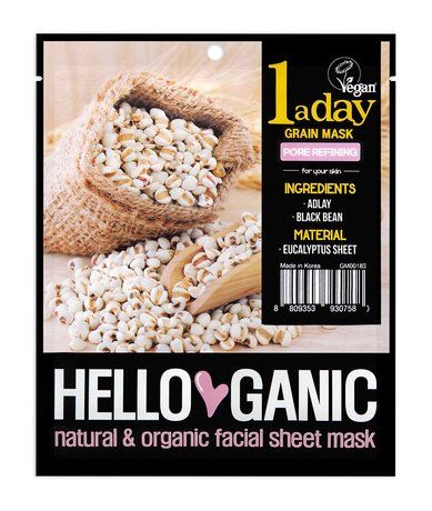 Helloganic 1 a Day Pore Refining Grain Mask