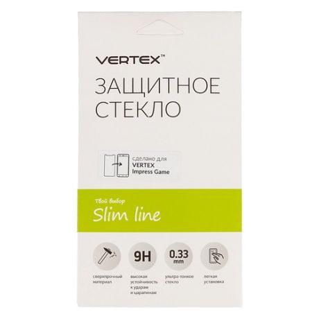 Защитное стекло для экрана VERTEX для Vertex Impress/Game, 1 шт, прозрачный [sltgm]
